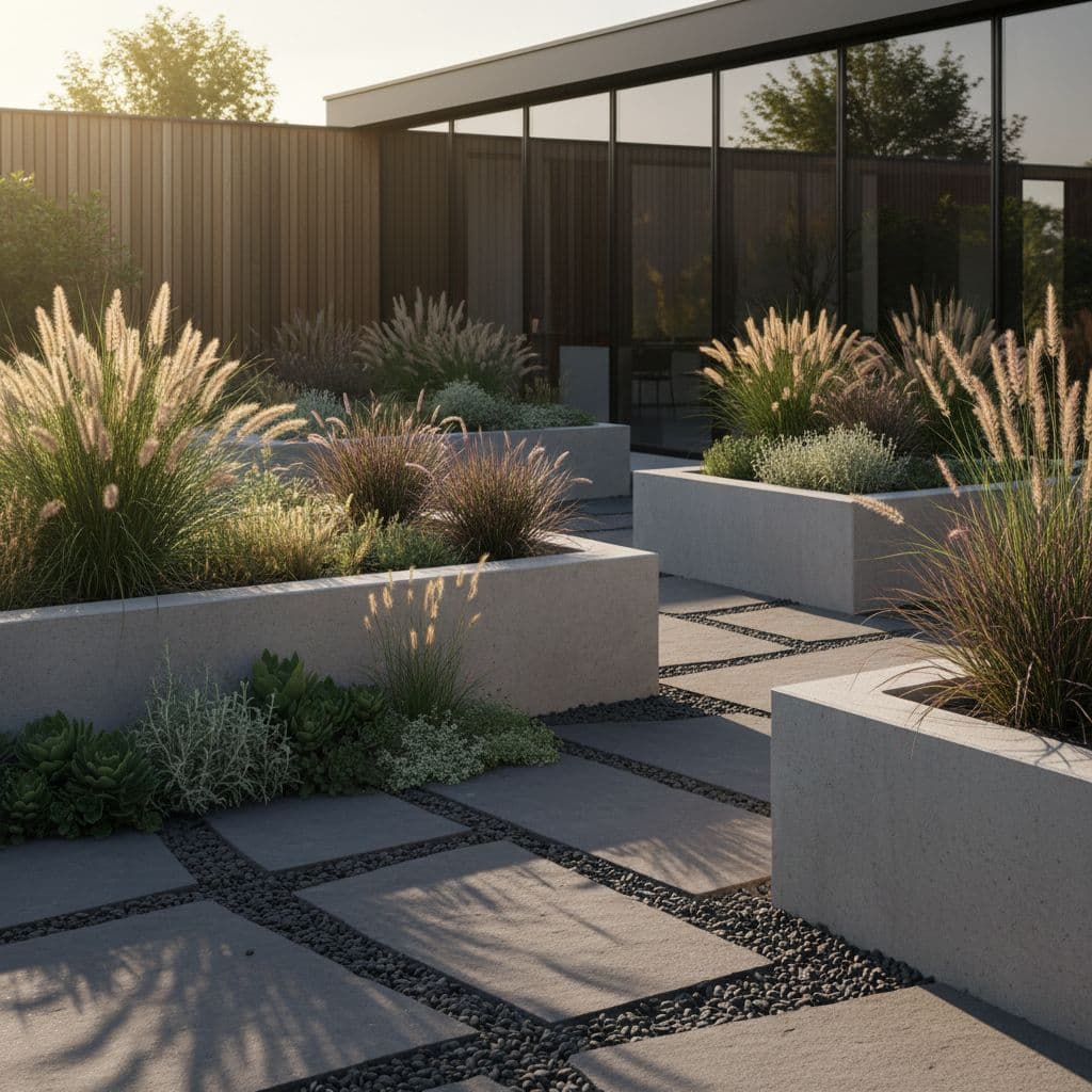 Modern Garden Design example created with FlorAI