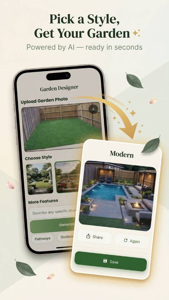 FlorAI AI Garden Design app screen 5